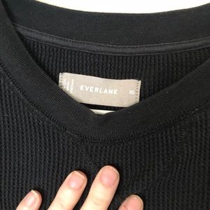 Long sleeve Everlane waffle tee
